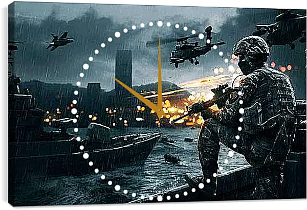 Часы картина - Battlefield 4