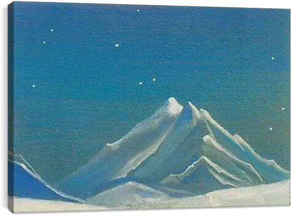 Постер на подрамнике - Ночь. Рерих Николай