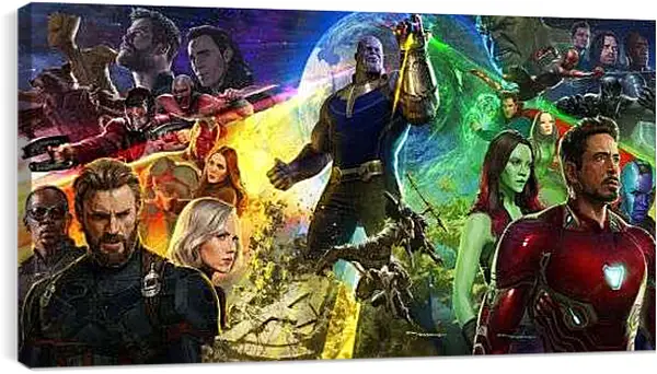 Постер на подрамнике - Мстители Война бесконечности