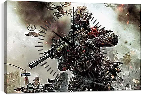 Часы картина - Call Of Duty: Black Ops II