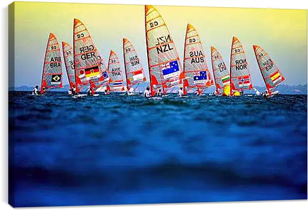 Постер на подрамнике - Регата