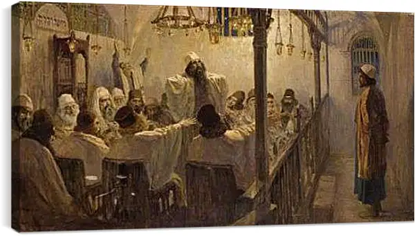 Постер на подрамнике - Он виновен в смерти. Поленов Василий