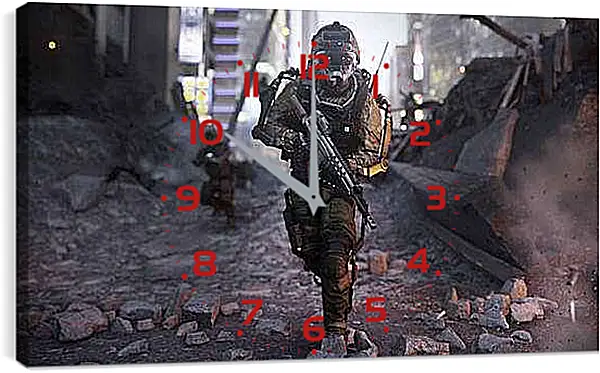 Часы картина - Call Of Duty: Advanced Warfare