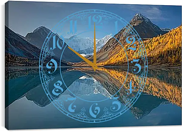 Часы картина - Гора Белуха 1. Республика Алтай