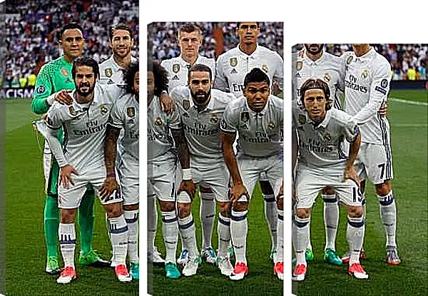 Модульная картина - Фото перед матчем ФК Реал Мадрид. FC Real Madrid