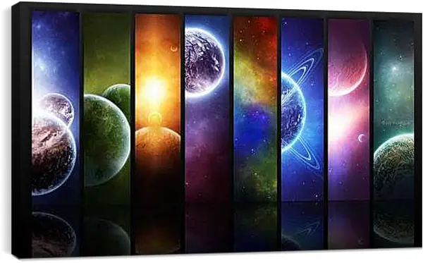 Постер на подрамнике - Космос