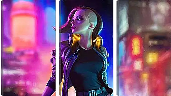 Модульная картина - Cyberpunk 2077