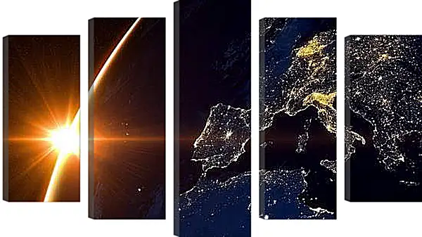 Модульная картина - Космос