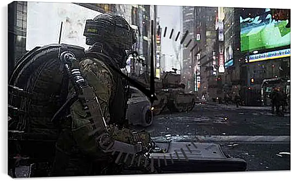 Часы картина - Call Of Duty: Advanced Warfare