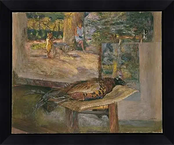 Картина в раме - Interior with Paintings and a Pheasant. Эдуар Вюйар