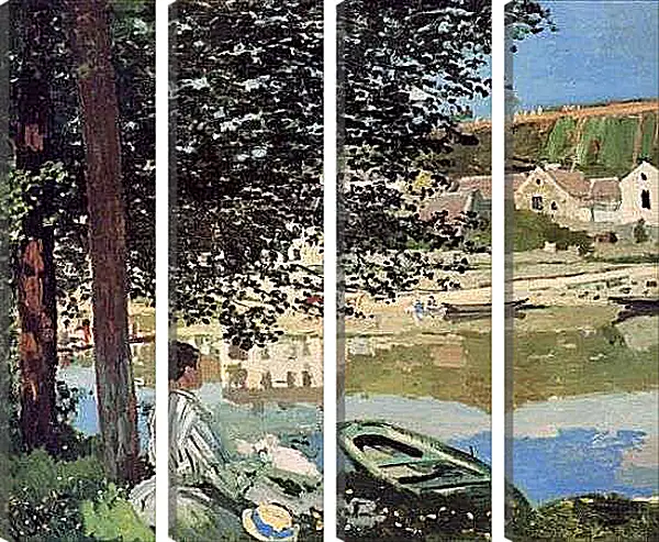 Модульная картина - The River. Клод Моне