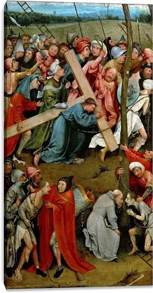 Постер на подрамнике - Путь на Голгофу. Иероним Босх