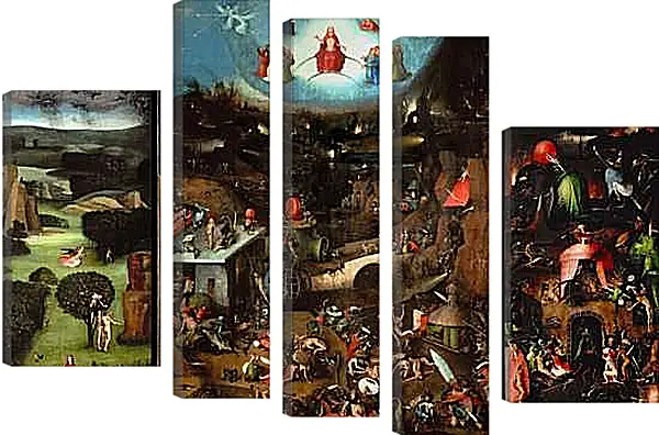 Модульная картина - Страшный суд. Иероним Босх