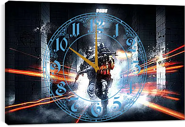 Часы картина - Battlefield 3
