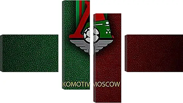 Модульная картина - Эмблема ФК Локомотив Москва