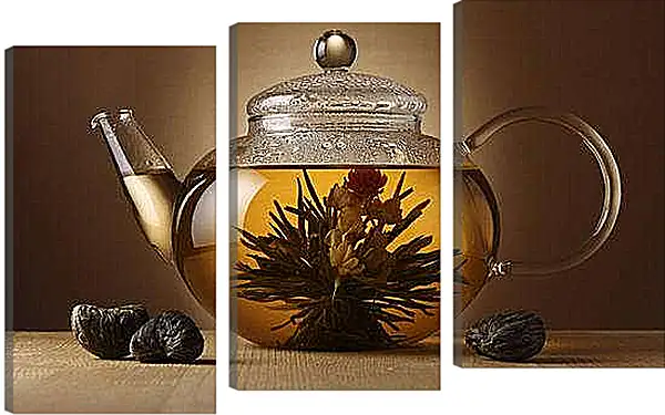 Модульная картина - Чай, чайник. Чайное волшебство.