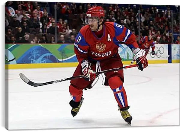 Постер на подрамнике - Александр Овечкин на Олимпийских играх