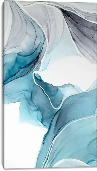 Постер на подрамнике - Abstraction blue canyon. Mari Dein