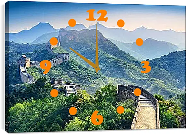 Часы картина - Великая Китайская стена 1