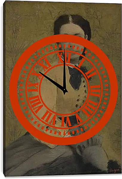 Часы картина - Princess Pauline de Metternich. Эдгар Дега