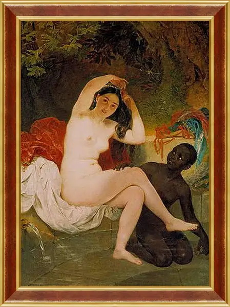 Картина в раме - Вирсавия. Брюллов Карл Павлович