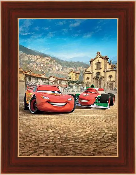 Картина в раме - Тачки