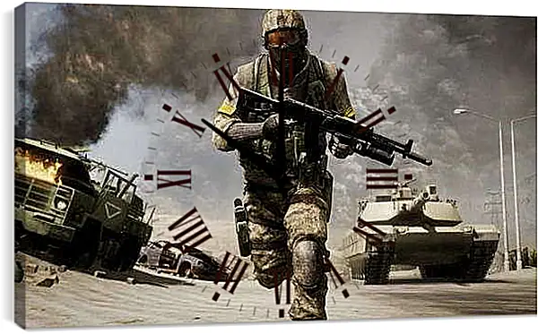 Часы картина - Battlefield: Bad Company 2
