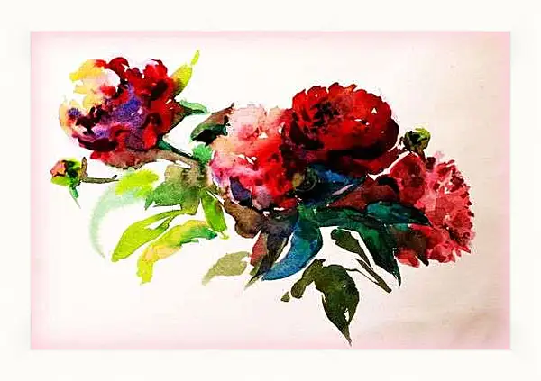 Картина в раме - Цветы