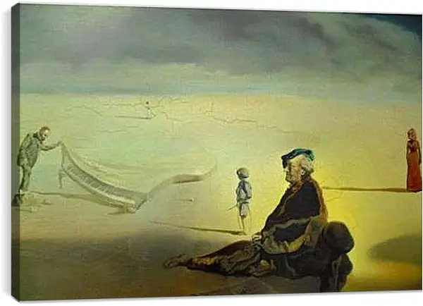 Постер на подрамнике - Неизвестная картина. Сальвадор Дали