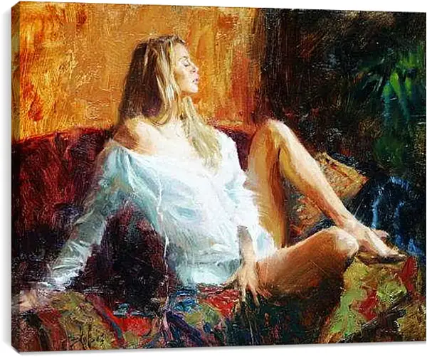 Постер на подрамнике - Девушка современности