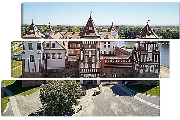 Модульная картина - Мирский замок 2. Республика Беларусь