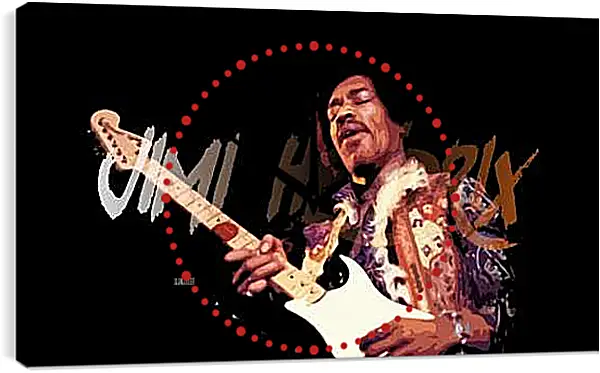 Часы картина - Джими Хендрикс. Jimi Hendrix