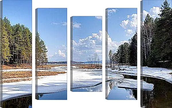 Модульная картина - Зима