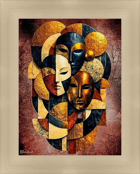 Картина в раме - Masks 11