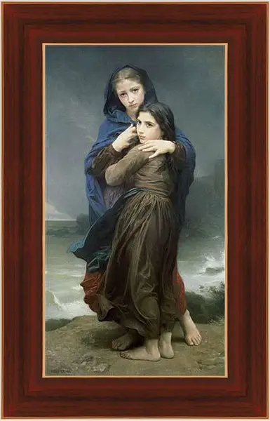 Картина в раме - Lorage. Гроза. Адольф Вильям Бугро