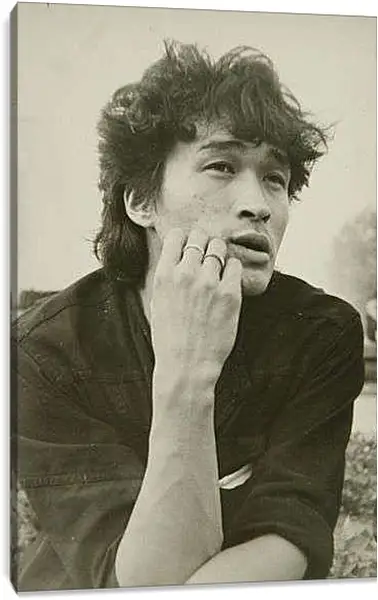 Постер на подрамнике - Цой рассуждает