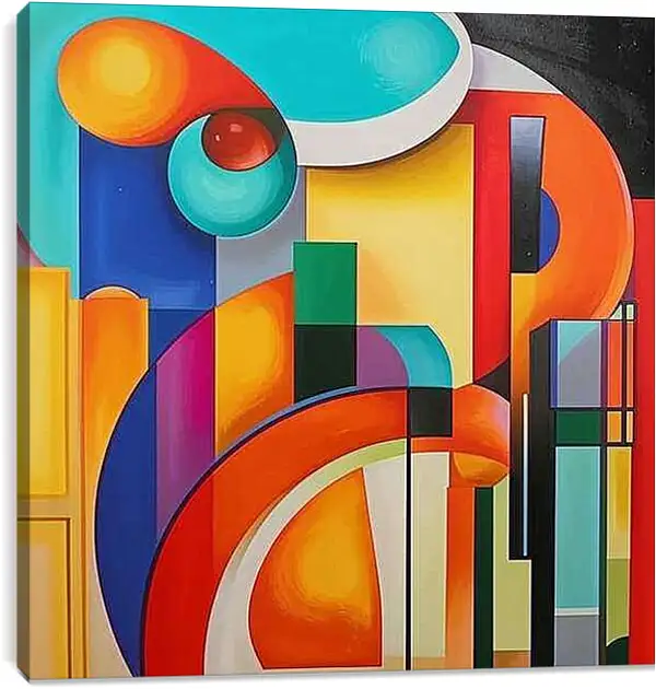 Постер на подрамнике - Геометрическая абстракция 1