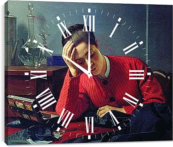 Часы картина - Швея. Маковский Константин