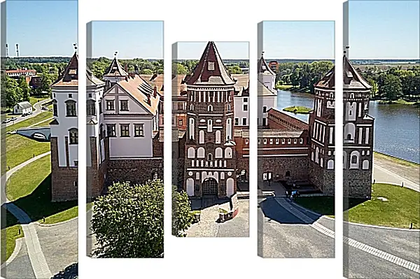 Модульная картина - Мирский замок 2. Республика Беларусь