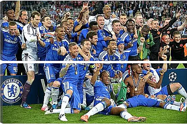 Модульная картина - Победа в Лиге Чемпионов. ФК Челси. FC Chelsea