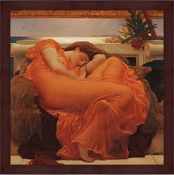 Картина в раме - Flaming june. Пылающий июнь. Барон Фредерик Лейтон