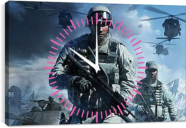 Часы картина - Battlefield: Bad Company 2