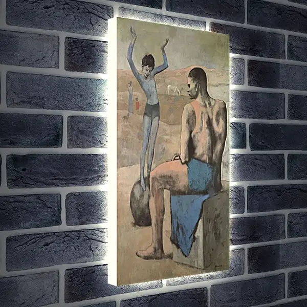 Лайтбокс световая панель - Девочка на шаре. Пабло Пикассо