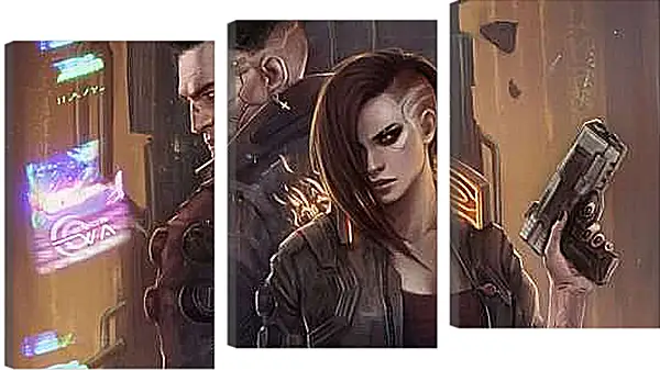 Модульная картина - Cyberpunk 2077