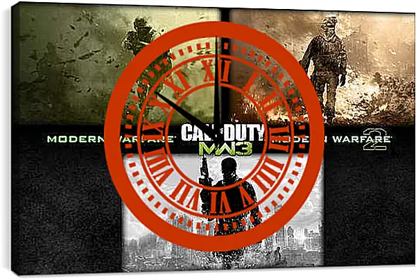 Часы картина - Call Of Duty