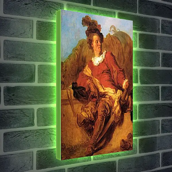 Лайтбокс световая панель - Portrait of a Spanish Rider. Жан Оноре Фрагонар