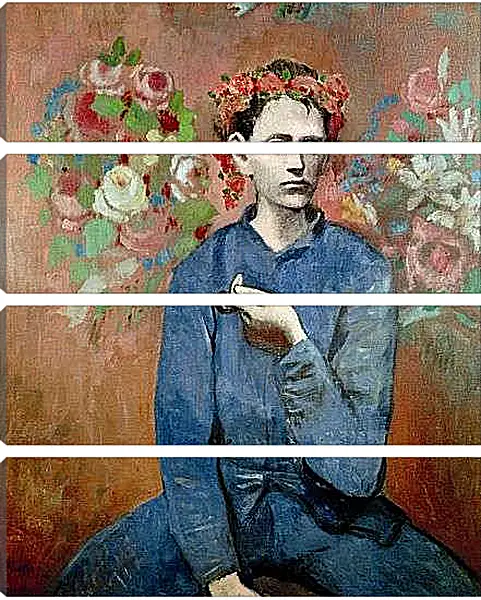 Модульная картина - Мальчик с трубкой. Пабло Пикассо