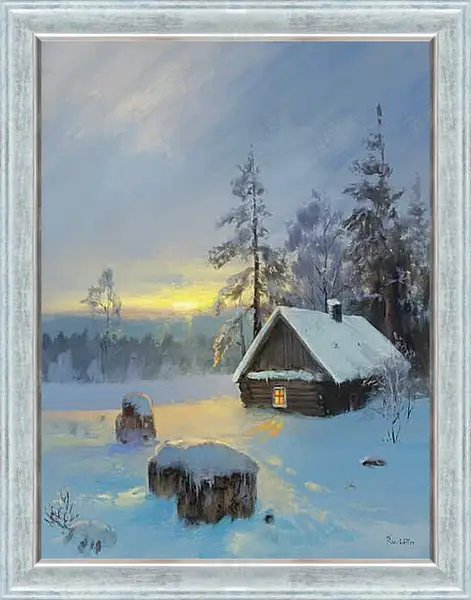 Картина в раме - Зима
