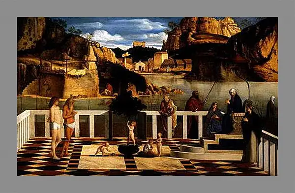 Картина в раме - Sacred Allegory. Джованни Беллини