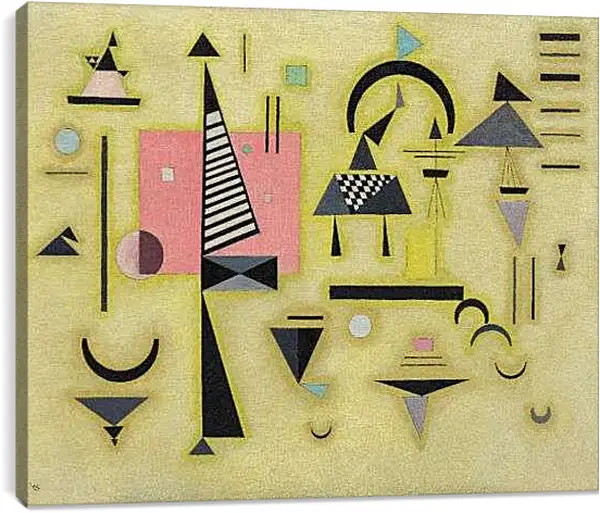 Постер на подрамнике - Неизвестно. Кандинский Василий